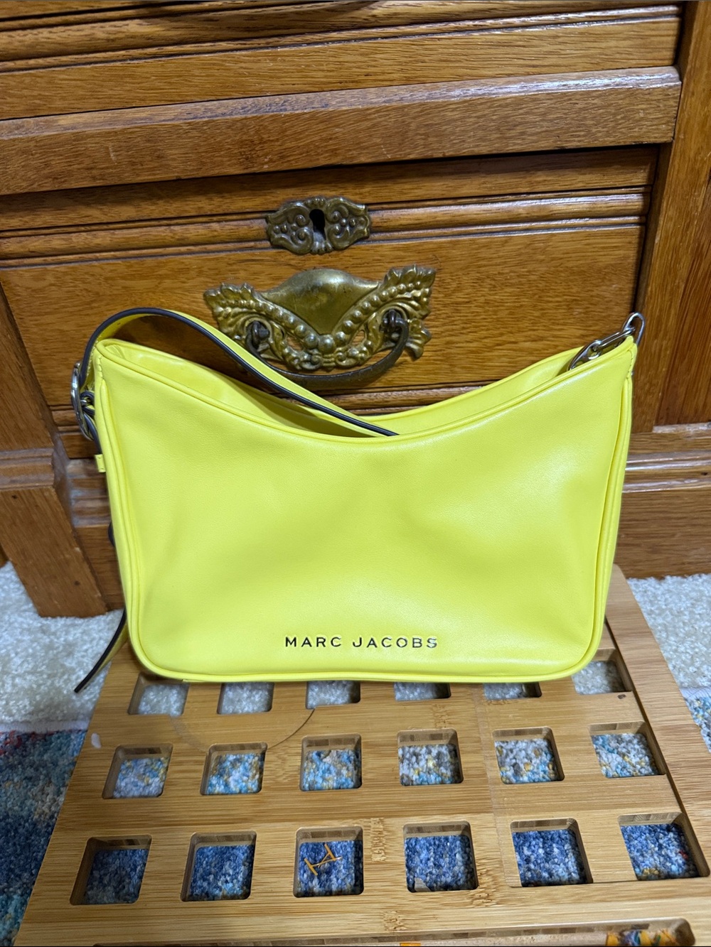 Marc Jacobs Bright Yellow Leather Shoulder Hobo